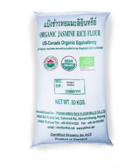 Organic Jasmine Rice Flour,  Rice flour Factory Manufacturer